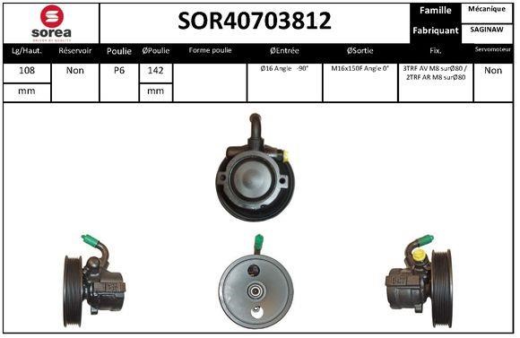 EAI SOR40703812 Насос гідропідсилювача керма SOR40703812: Купити в Україні - Добра ціна на EXIST.UA!
