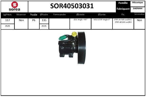 EAI SOR40503031 Насос гідропідсилювача керма SOR40503031: Купити в Україні - Добра ціна на EXIST.UA!
