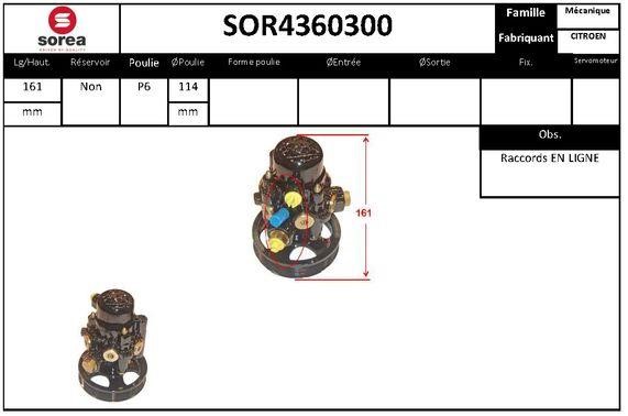 EAI SOR4360300 Насос гідропідсилювача керма SOR4360300: Купити в Україні - Добра ціна на EXIST.UA!