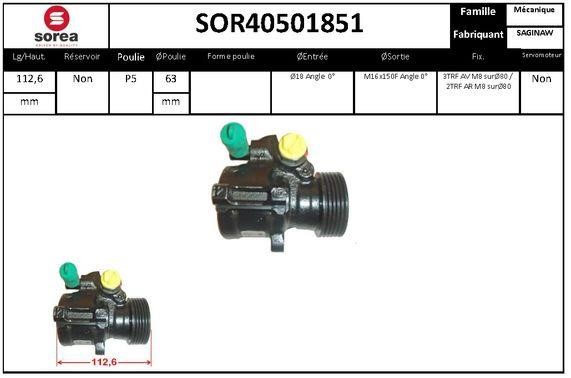 EAI SOR40501851 Насос гідропідсилювача керма SOR40501851: Купити в Україні - Добра ціна на EXIST.UA!