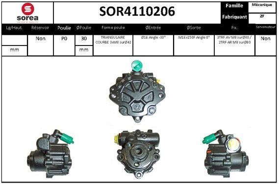 EAI SOR4110206 Насос гідропідсилювача керма SOR4110206: Купити в Україні - Добра ціна на EXIST.UA!