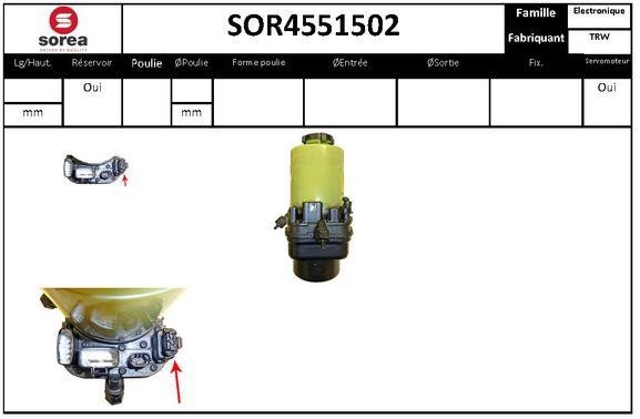 EAI SOR4551502 Насос гідропідсилювача керма SOR4551502: Купити в Україні - Добра ціна на EXIST.UA!