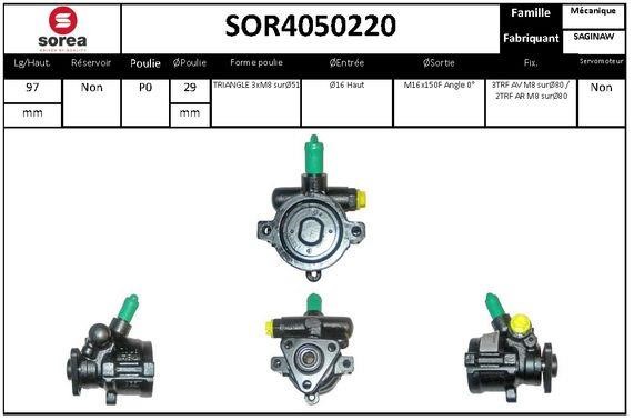 EAI SOR4050220 Насос гідропідсилювача керма SOR4050220: Купити в Україні - Добра ціна на EXIST.UA!