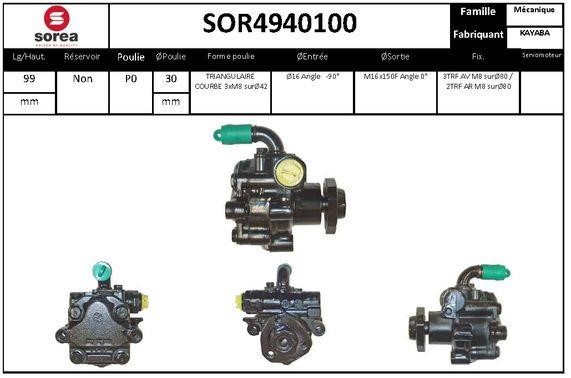 EAI SOR4940100 Насос гідропідсилювача керма SOR4940100: Купити в Україні - Добра ціна на EXIST.UA!