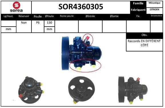 EAI SOR4360305 Насос гідропідсилювача керма SOR4360305: Купити в Україні - Добра ціна на EXIST.UA!