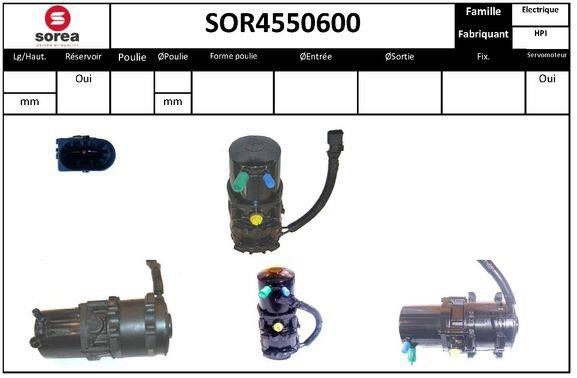 EAI SOR4550600 Насос гідропідсилювача керма SOR4550600: Приваблива ціна - Купити в Україні на EXIST.UA!