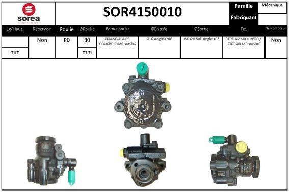 EAI SOR4150010 Насос гідропідсилювача керма SOR4150010: Купити в Україні - Добра ціна на EXIST.UA!