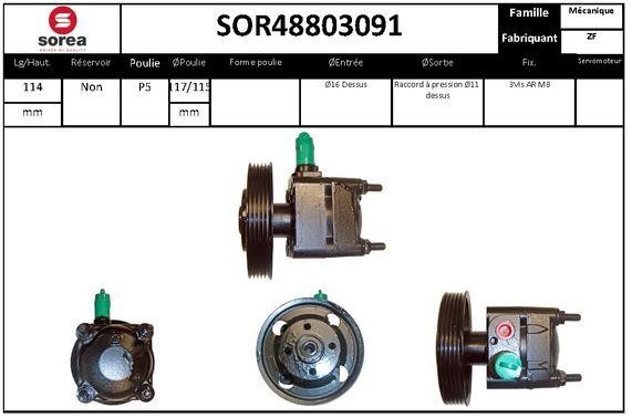 EAI SOR48803091 Насос гідропідсилювача керма SOR48803091: Купити в Україні - Добра ціна на EXIST.UA!