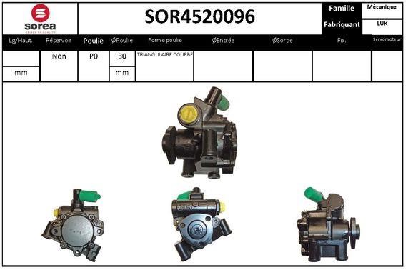 EAI SOR4520096 Насос гідропідсилювача керма SOR4520096: Купити в Україні - Добра ціна на EXIST.UA!
