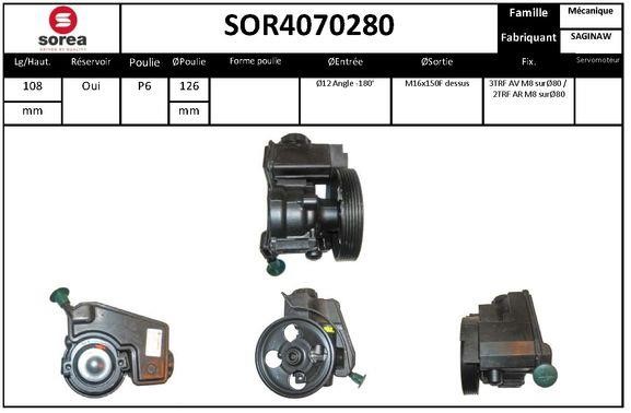 EAI SOR4070280 Насос гідропідсилювача керма SOR4070280: Купити в Україні - Добра ціна на EXIST.UA!