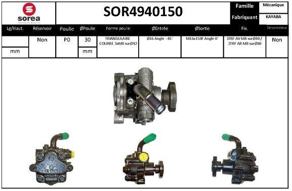 EAI SOR4940150 Насос гідропідсилювача керма SOR4940150: Купити в Україні - Добра ціна на EXIST.UA!