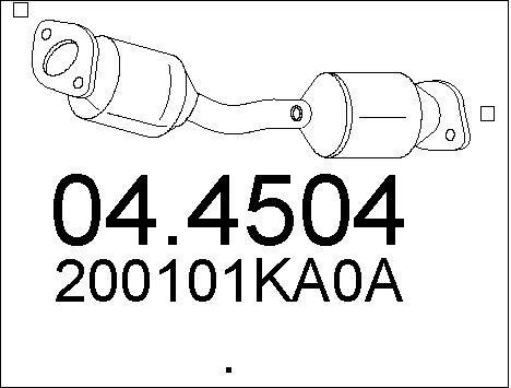 Mts 04.4504 Каталізатор 044504: Купити в Україні - Добра ціна на EXIST.UA!