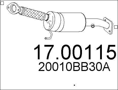 Mts 1700115 Фільтр сажевий DPF 1700115: Купити в Україні - Добра ціна на EXIST.UA!