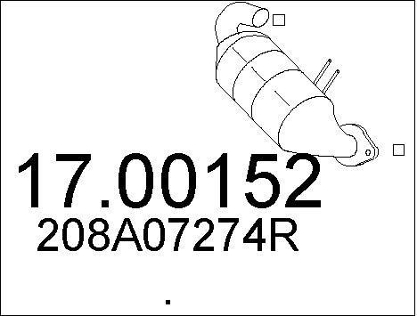 Mts 17.00152 Протисажний/пиловий фільтр, система відведення ВГ 1700152: Купити в Україні - Добра ціна на EXIST.UA!