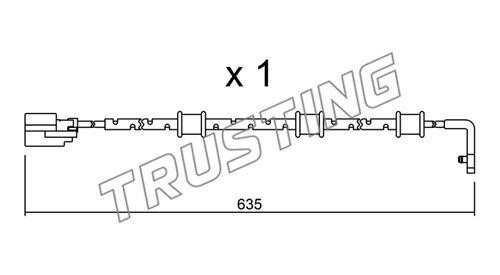Trusting SU323 Датчик зносу гальмівних колодок SU323: Купити в Україні - Добра ціна на EXIST.UA!