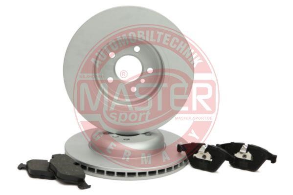 Диски гальмівні з колодками передні вентильовані, комплект Master-sport 203002180