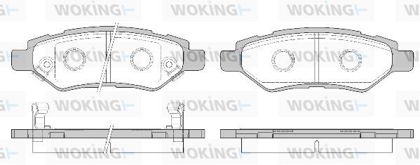 Woking P12353.02 Гальмівні колодки задні, комплект P1235302: Купити в Україні - Добра ціна на EXIST.UA!