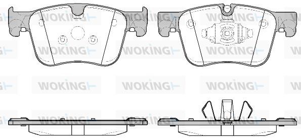 Woking P14603.10 Гальмівні колодки передні, комплект P1460310: Купити в Україні - Добра ціна на EXIST.UA!