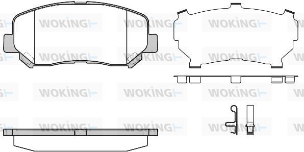 Woking P1413324 Гальмівні колодки, комплект P1413324: Приваблива ціна - Купити в Україні на EXIST.UA!