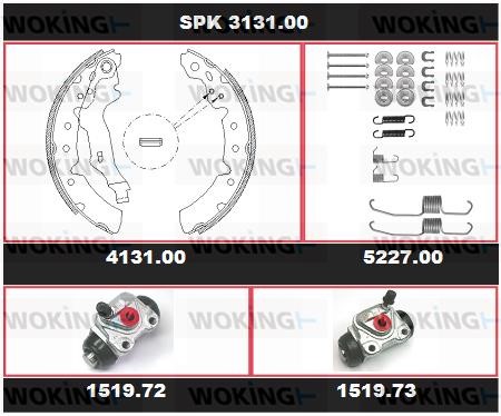 Woking SPK 3131.00 Колодки гальмівні барабанні, комплект SPK313100: Купити в Україні - Добра ціна на EXIST.UA!