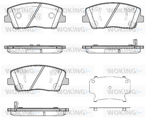 Woking P19123.02 Гальмівні колодки, комплект P1912302: Купити в Україні - Добра ціна на EXIST.UA!