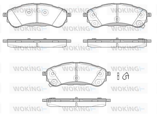 Woking P16503.12 Гальмівні колодки, комплект P1650312: Купити в Україні - Добра ціна на EXIST.UA!