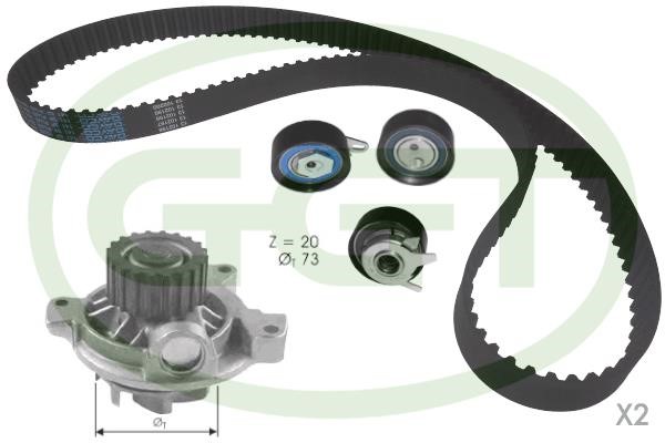 GGT KPA20052 Ремінь ГРМ, комплект з водяним насосом KPA20052: Купити в Україні - Добра ціна на EXIST.UA!