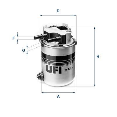 Ufi 24.095.04 Фільтр палива 2409504: Купити в Україні - Добра ціна на EXIST.UA!