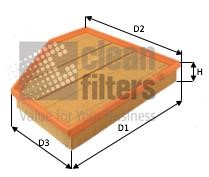 Clean filters MA3492 Повітряний фільтр MA3492: Купити в Україні - Добра ціна на EXIST.UA!