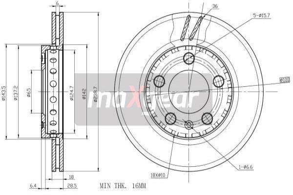 Купити Maxgear 19-0821MAX за низькою ціною в Україні!