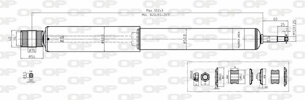 Open parts SAB8178.32 Амортизатор підвіскі задній газомасляний SAB817832: Купити в Україні - Добра ціна на EXIST.UA!