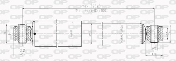 Open parts SAB8020.32 Амортизатор підвіскі задній газомасляний SAB802032: Купити в Україні - Добра ціна на EXIST.UA!