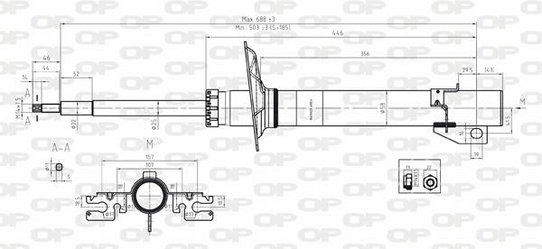 Open parts SAB8104.31 Амортизатор підвіски передній газомасляний SAB810431: Купити в Україні - Добра ціна на EXIST.UA!