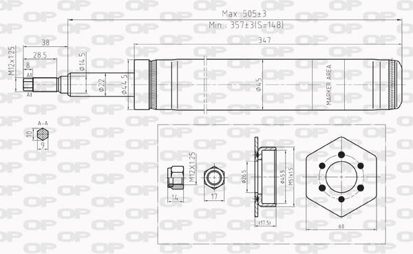 Open parts SAB8212.31 Амортизатор підвіски передній газомасляний SAB821231: Купити в Україні - Добра ціна на EXIST.UA!
