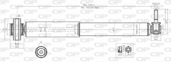 Open parts SAB8057.32 Амортизатор підвіскі задній газомасляний SAB805732: Купити в Україні - Добра ціна на EXIST.UA!