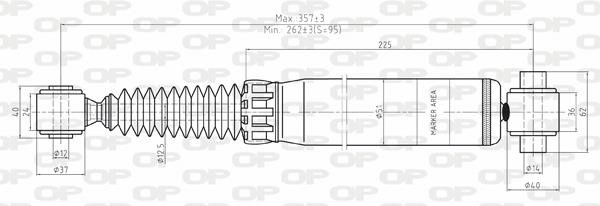 Open parts SAB8043.32 Амортизатор підвіскі задній газомасляний SAB804332: Купити в Україні - Добра ціна на EXIST.UA!
