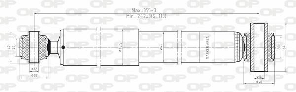 Open parts SAB8084.12 Амортизатор підвіски задній масляний SAB808412: Купити в Україні - Добра ціна на EXIST.UA!