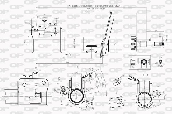 Open parts SAB8217.31 Амортизатор підвіски передній правий газомасляний SAB821731: Купити в Україні - Добра ціна на EXIST.UA!