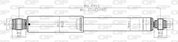 Open parts SAB8147.32 Амортизатор підвіскі задній газомасляний SAB814732: Купити в Україні - Добра ціна на EXIST.UA!