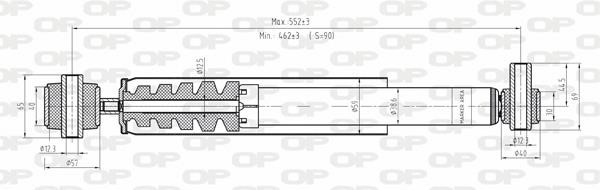 Open parts SAB8081.32 Амортизатор підвіскі задній газомасляний SAB808132: Купити в Україні - Добра ціна на EXIST.UA!