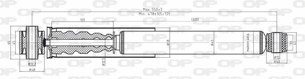 Open parts SAB8169.32 Амортизатор підвіскі задній газомасляний SAB816932: Приваблива ціна - Купити в Україні на EXIST.UA!