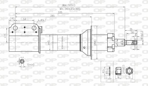 Open parts SAB8172.11 Амортизатор підвіски передній масляний SAB817211: Купити в Україні - Добра ціна на EXIST.UA!