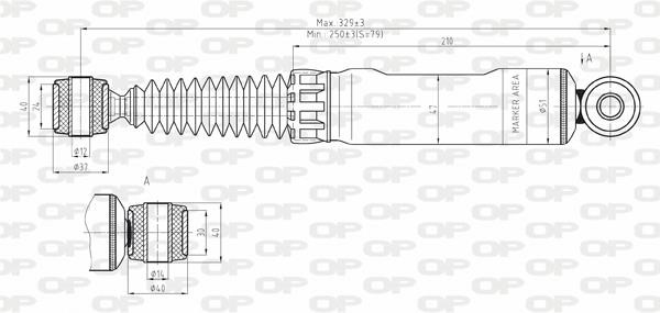 Open parts SAB8143.12 Амортизатор підвіски задній масляний SAB814312: Купити в Україні - Добра ціна на EXIST.UA!