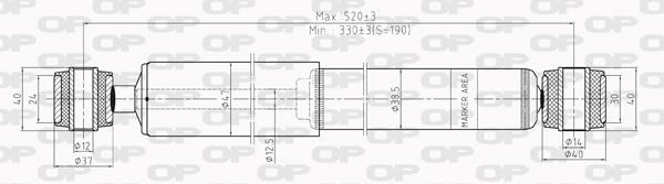 Open parts SAB8198.32 Амортизатор підвіскі задній газомасляний SAB819832: Купити в Україні - Добра ціна на EXIST.UA!