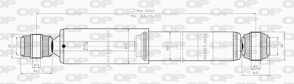 Open parts SAB8002.32 Амортизатор підвіскі задній газомасляний SAB800232: Купити в Україні - Добра ціна на EXIST.UA!