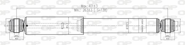 Open parts SAB8159.32 Амортизатор підвіскі задній газомасляний SAB815932: Купити в Україні - Добра ціна на EXIST.UA!