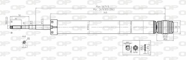 Open parts SAB8112.12 Амортизатор підвіски задній масляний SAB811212: Купити в Україні - Добра ціна на EXIST.UA!