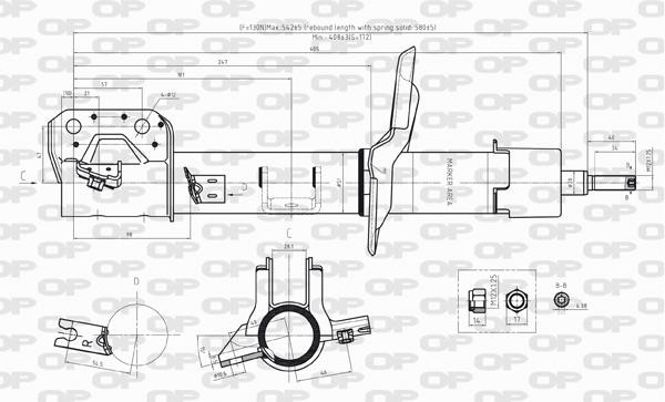 Open parts SAB8234.31 Амортизатор підвіски передній правий газомасляний SAB823431: Купити в Україні - Добра ціна на EXIST.UA!
