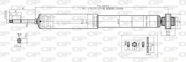 Open parts SAB8133.32 Амортизатор підвіскі задній газомасляний SAB813332: Купити в Україні - Добра ціна на EXIST.UA!