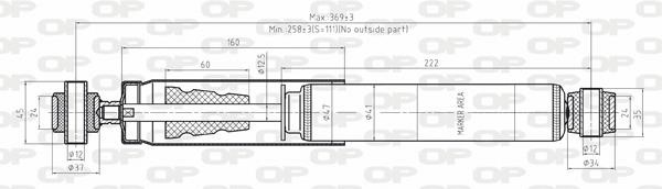 Open parts SAB8191.32 Амортизатор підвіскі задній газомасляний SAB819132: Приваблива ціна - Купити в Україні на EXIST.UA!